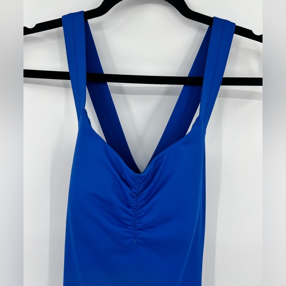 Lululemon Core Kicker Tank Top Baroque Blue Wide Straps Open Back Ribbed Bra 6 - Picture 11 of 16